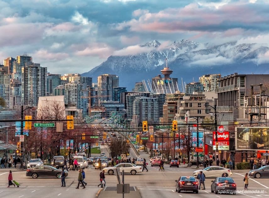 Vancouver, una delle mete di spedizioni di pacchi in Canada